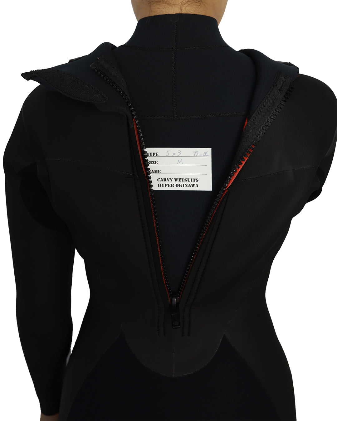 CARVY 5/3mm セミドライ バックジップモデル 裏起毛タイタニュームα仕様 【Women's】