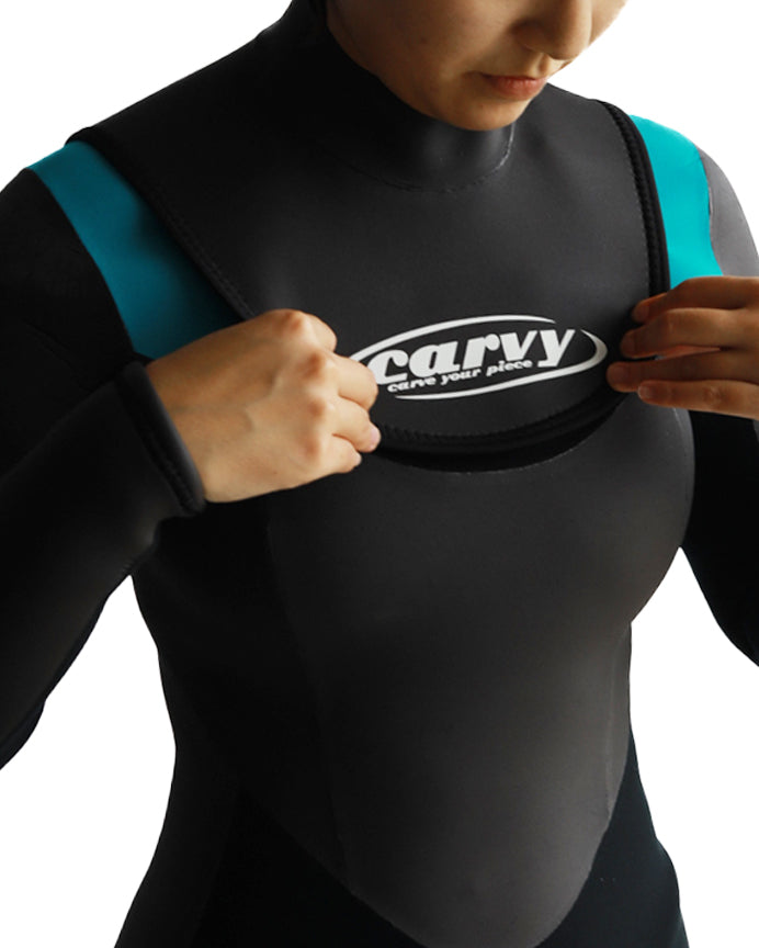 CARVY 3/2mm フルスーツ ラバー＆ジップレスモデル 【Women's】